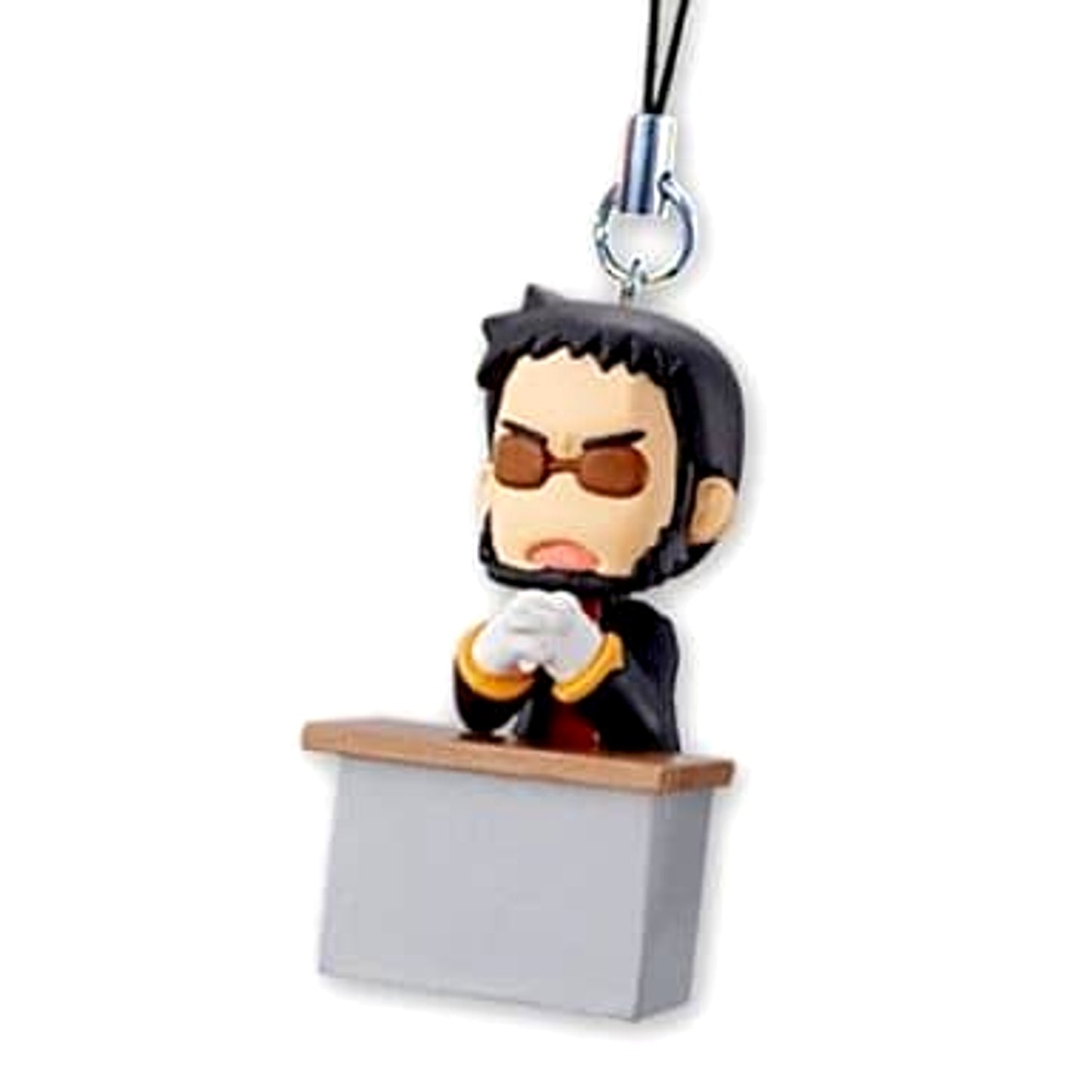 Neon Genesis Evangelion Gendo Ikari Petit Eva Mascot Keychains [USED]