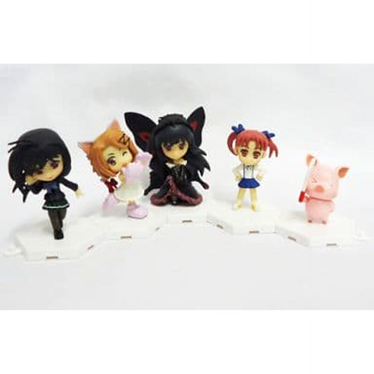 Accel World Kuroyukihime & Others Mascot All 4 Types with Bonus Parts Fully Assembled Trading Figure [USED]