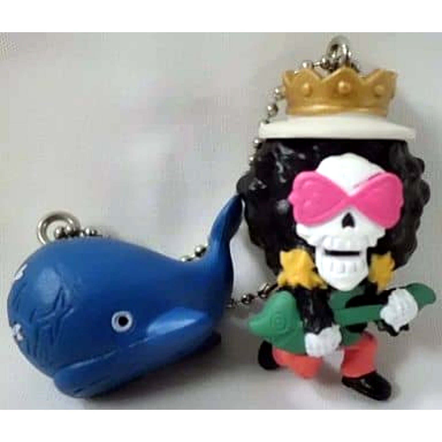 One Piece Brook Laboon W Mascot Keychain 3 Keychains [USED]