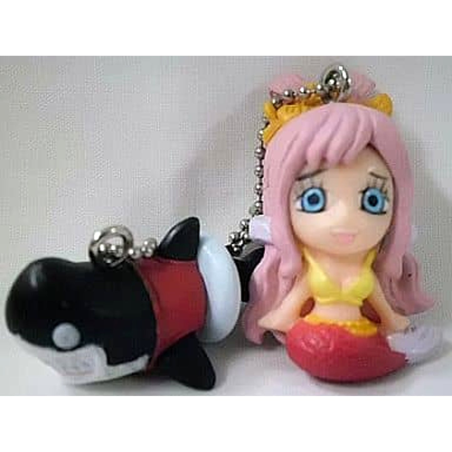 One Piece Shirahoshi Megalo W Mascot Keychain 3 Keychains [USED]