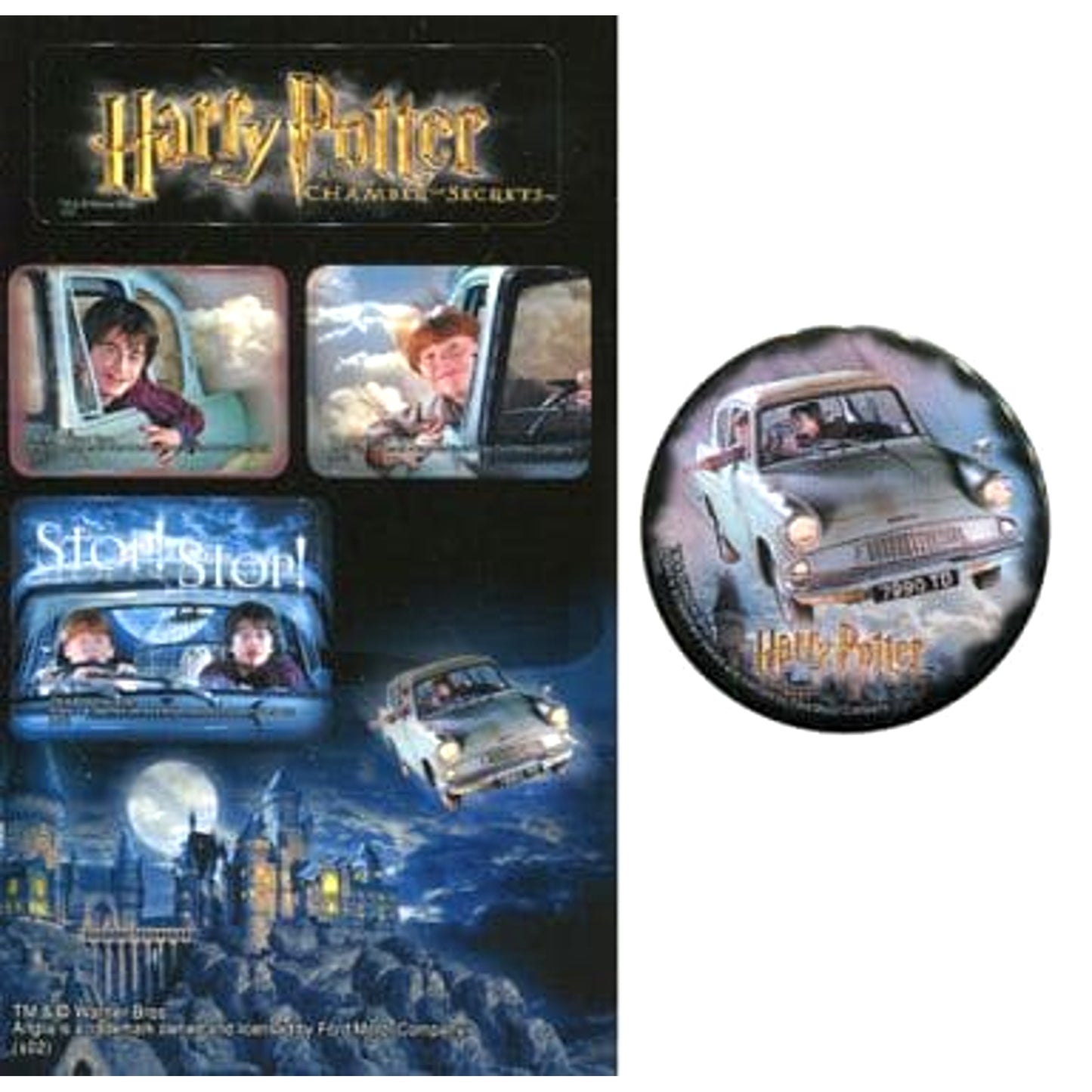 Harry Potter and the Chamber of Secrets Harry Ron Entire Car Art Mascot Keychains [USED]