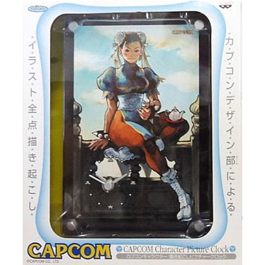 Capcom Character Chun-Li Newly Drawn Picture Clock [USED]