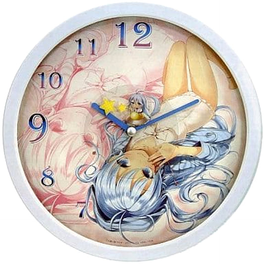 Ground Control to Psychoelectric Girl Erio Towa White Frame Wall Clock [USED]