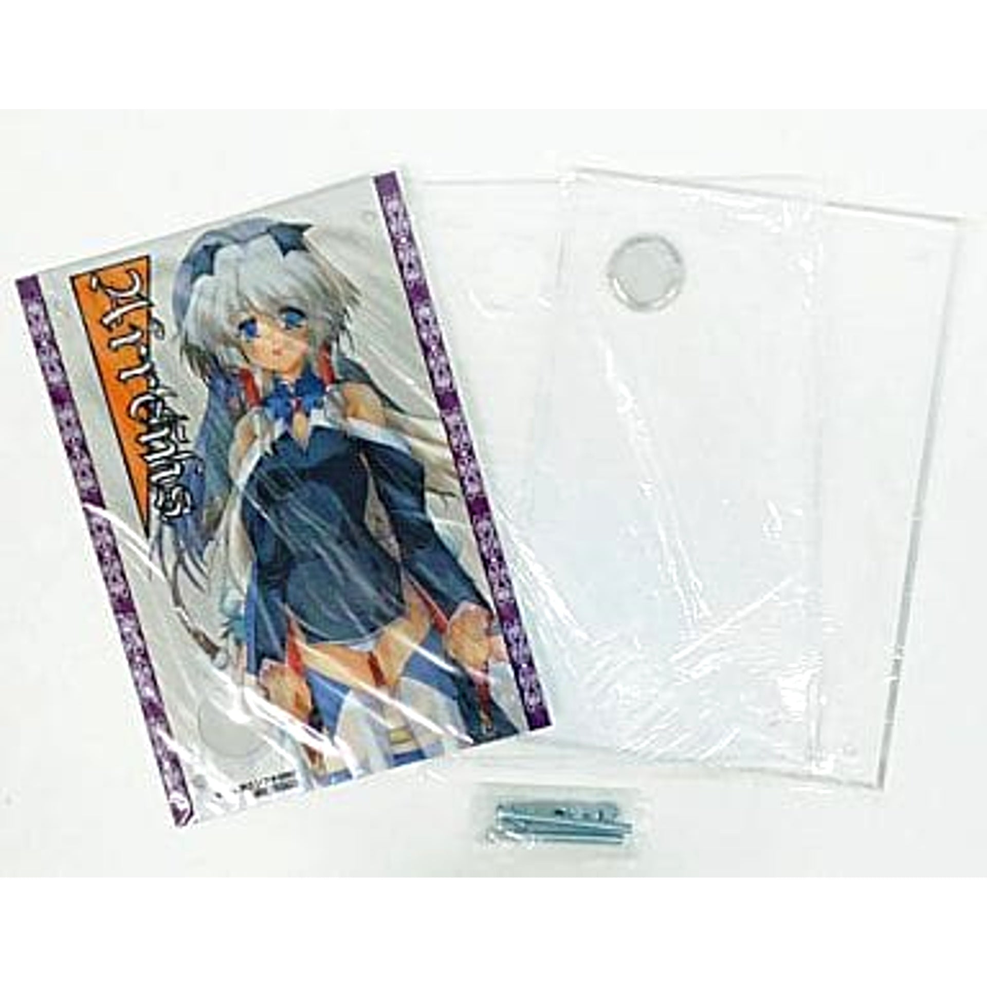 Aka Acrylic Frame Clock Clear Illustration Sheet Included [USED]