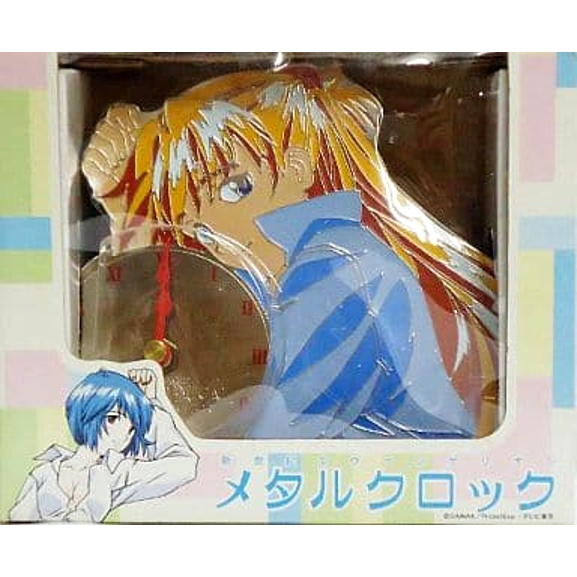 Neon Genesis Evangelion Asuka Langley Soryu Metal Clock [USED]