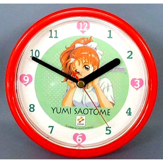 Yumi Saotome Tokimeki Memorial Tokimeki Wall Clock Red [USED]