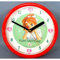 Yumi Saotome Tokimeki Memorial Tokimeki Wall Clock Red [USED]