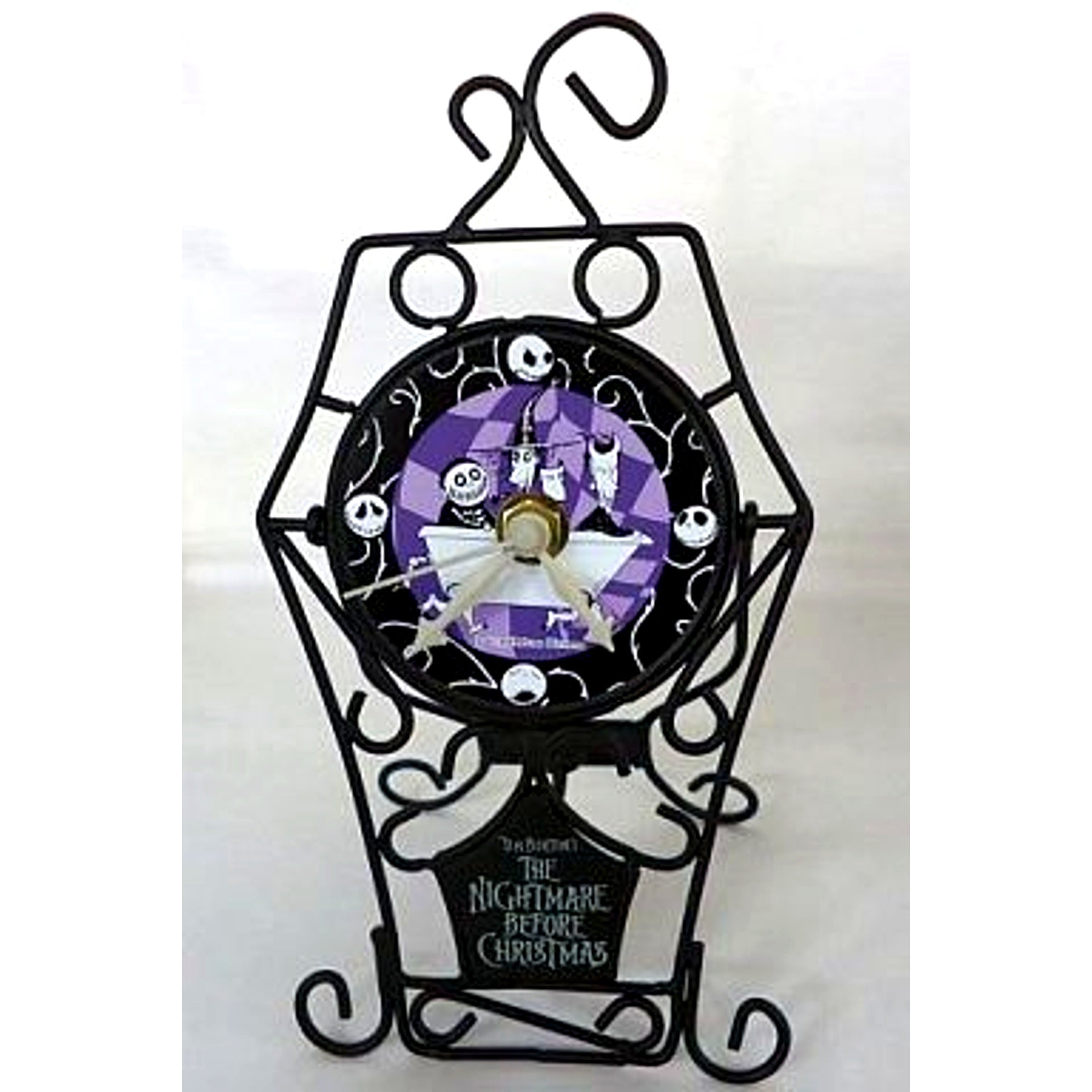 The Nightmare Before Christmas Wire Clock / Purple [USED]