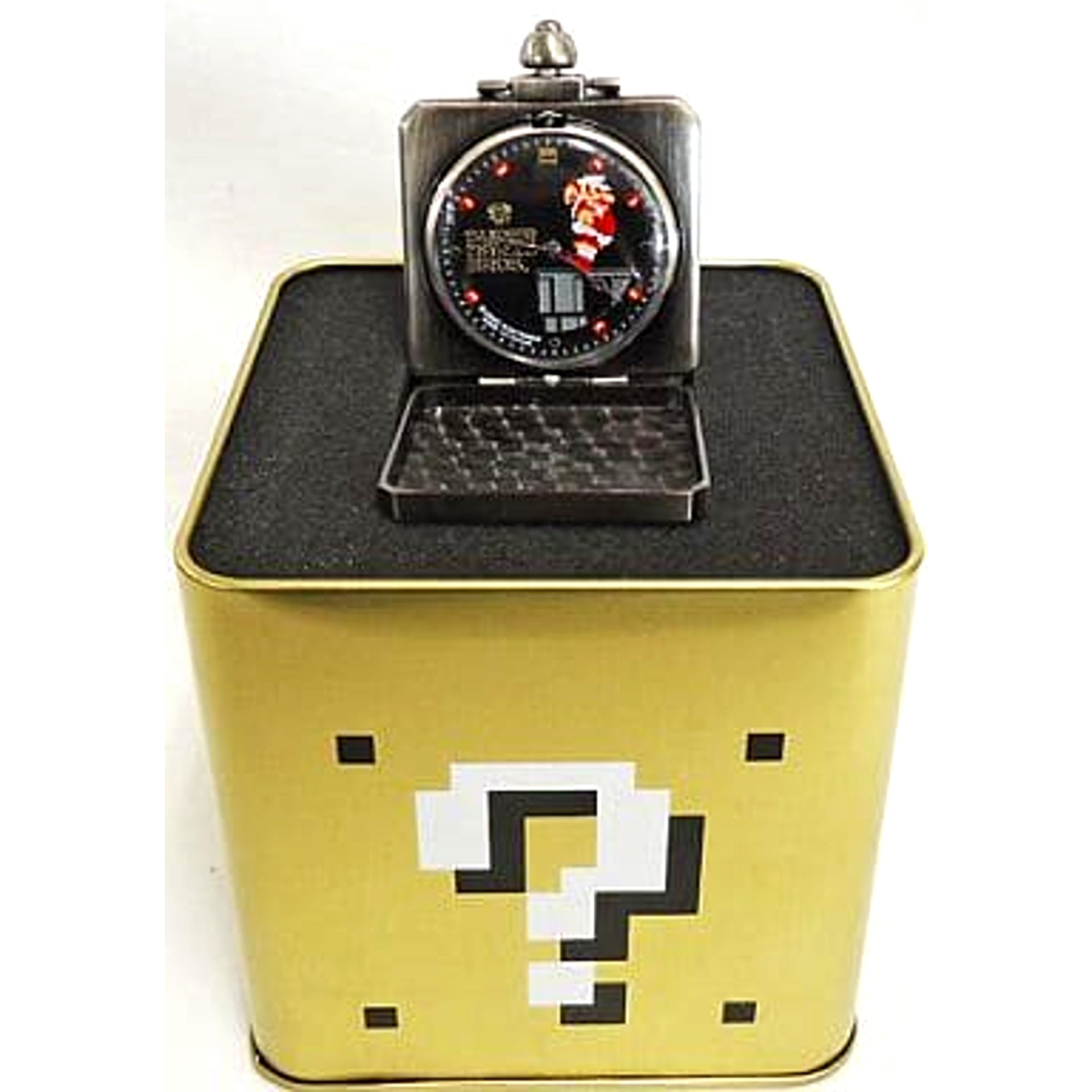 Fire Mario Super Mario Bros. Question Block Pocket Watch [USED]