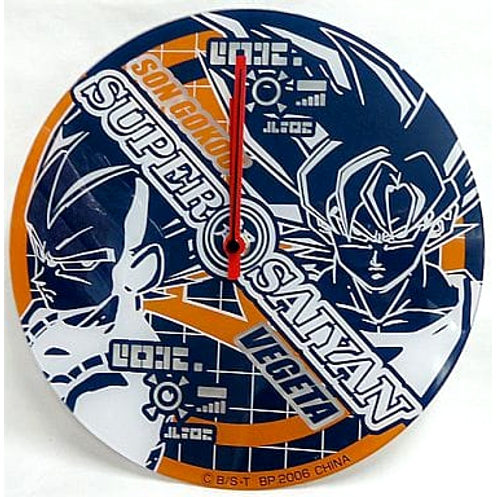 Dragon Ball Z Super Saiyan Goku and Vegeta Art Clock Ichiban Kuji Art Clock Prize [USED]
