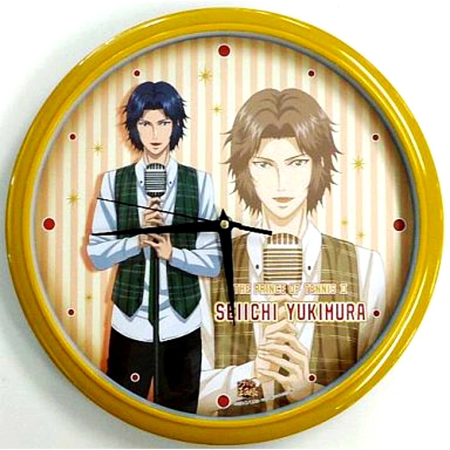 A-1. Seiichi Yukimura Wall Clock Ani-Kuji S The New Prince of Tennis Prize A [USED]