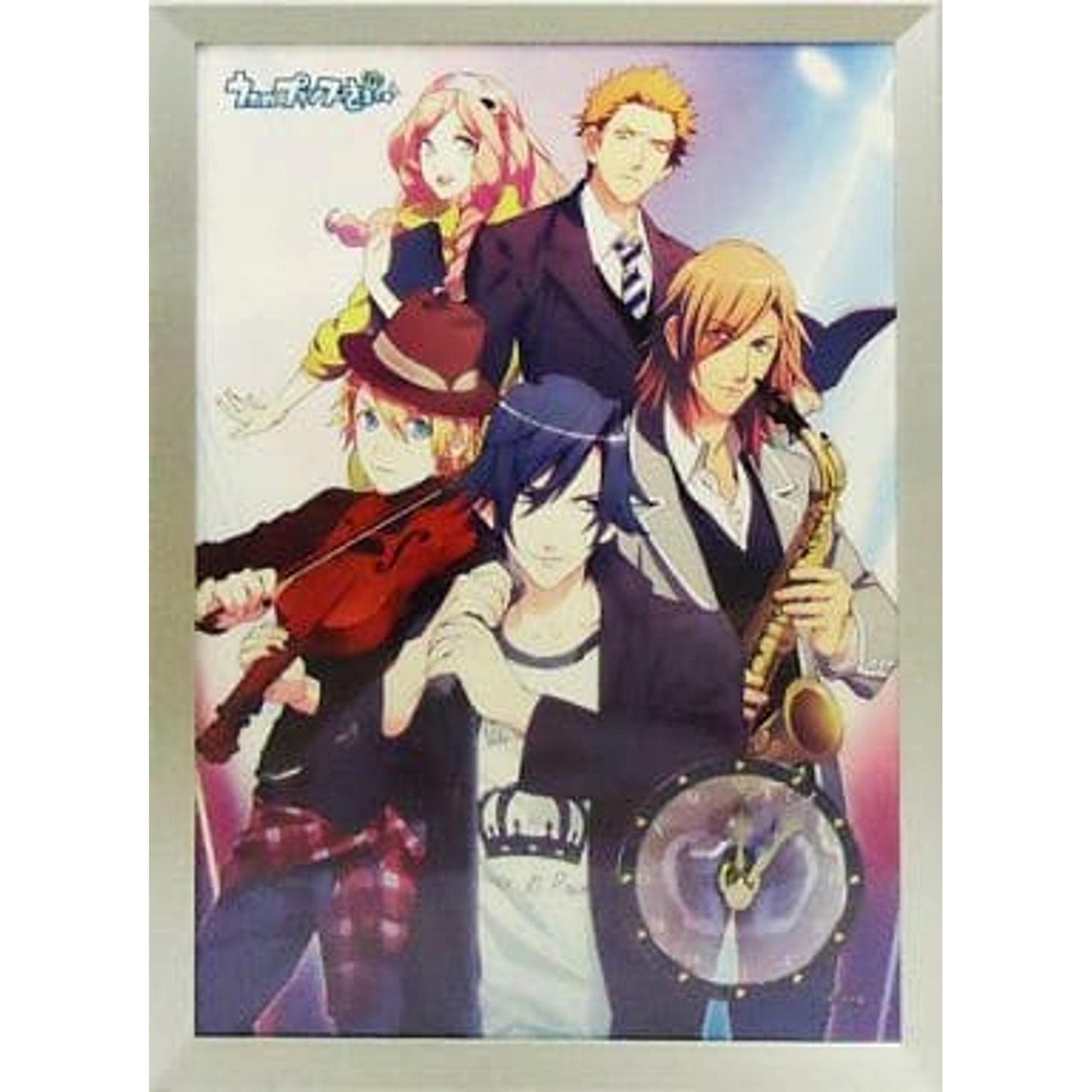 Uta no Prince-sama S Class Hinata and Ringo A4 Panel Clock Set Part 3 Animate Girls Festival Limited [USED]