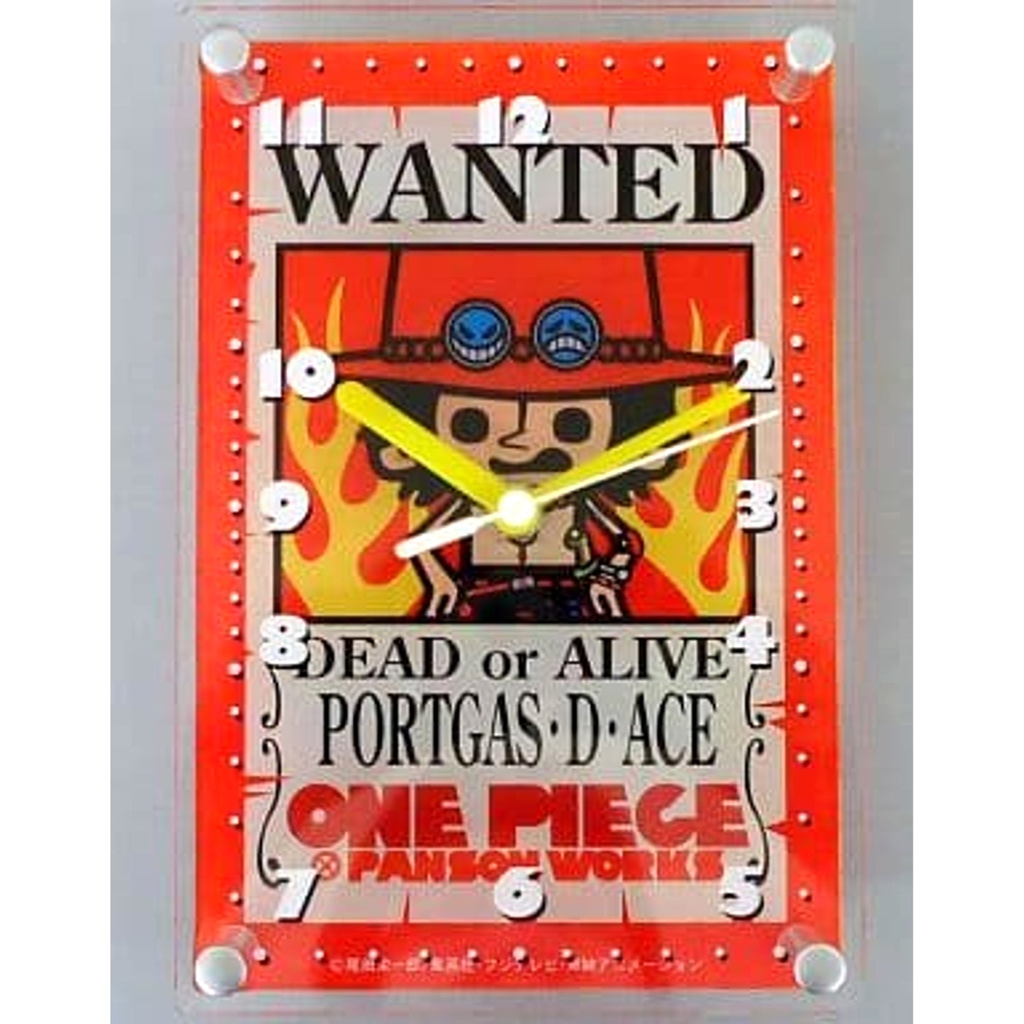 One Piece x PansonWorks Portgas D Ace WANTED Layer Clock [USED]