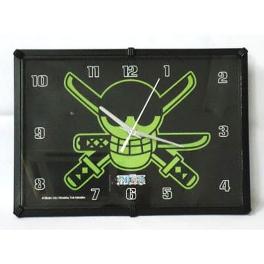 One Piece Zoro Jolly Roger Emblem Wall Clock [USED]