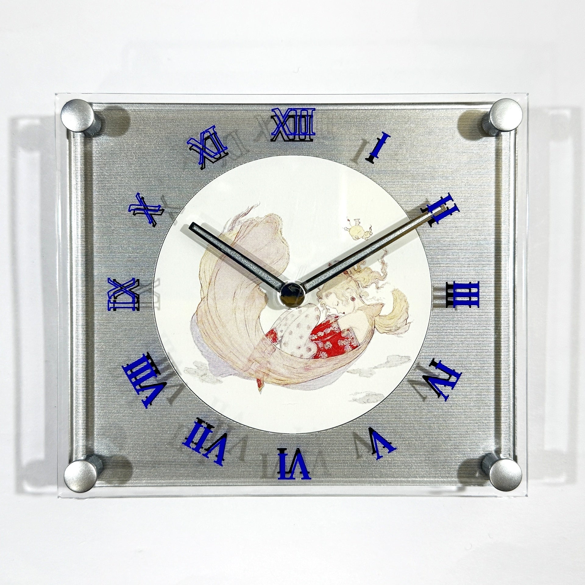 Final Fantasy Tina and Moogle Yoshitaka Amano Original Clock Final Fantasy Collection Anniversary Package Bonus [USED]