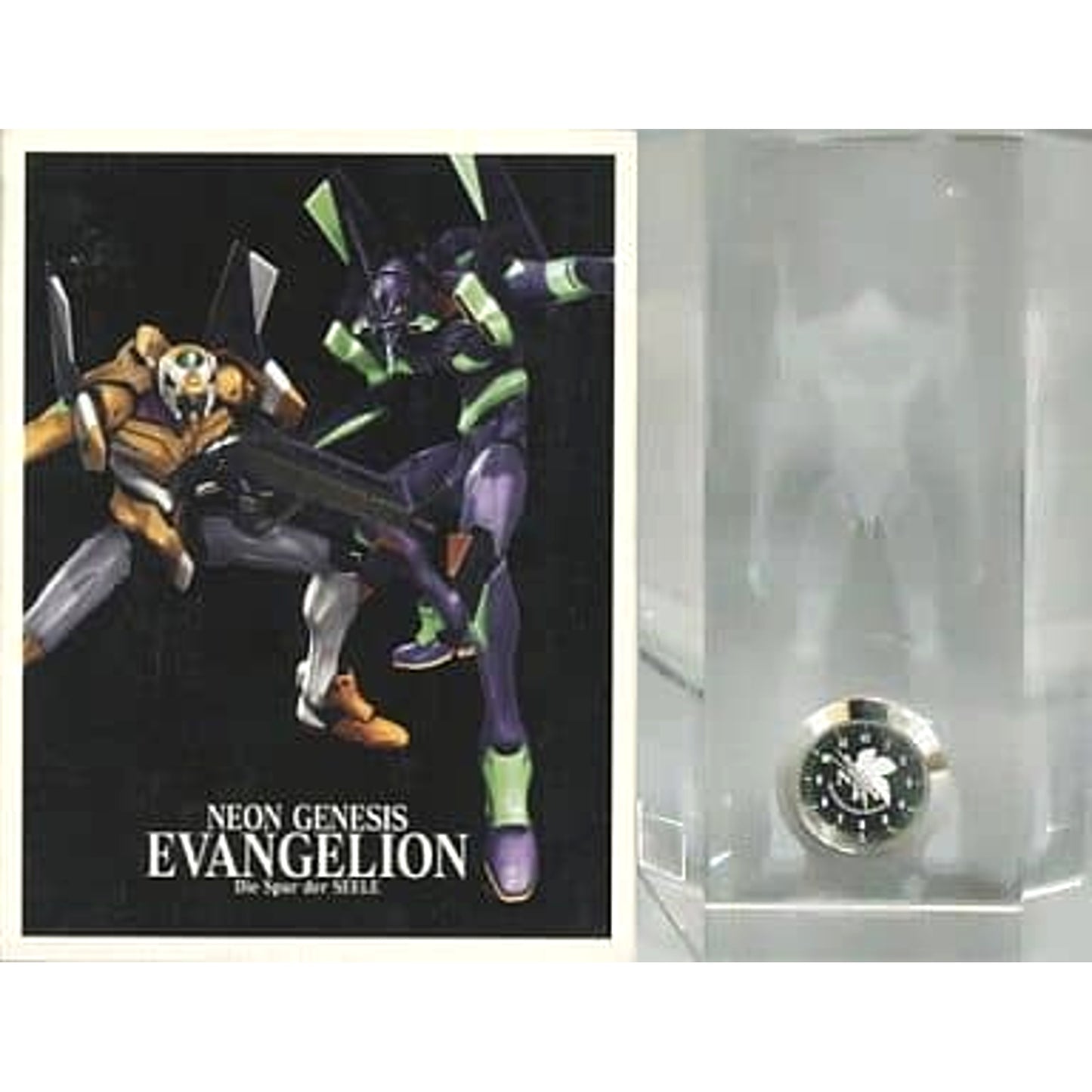Neon Genesis Evangelion Unit 01 Crystal Clock Tamashii no Kiseki Exhibition Visitor Gift [USED]