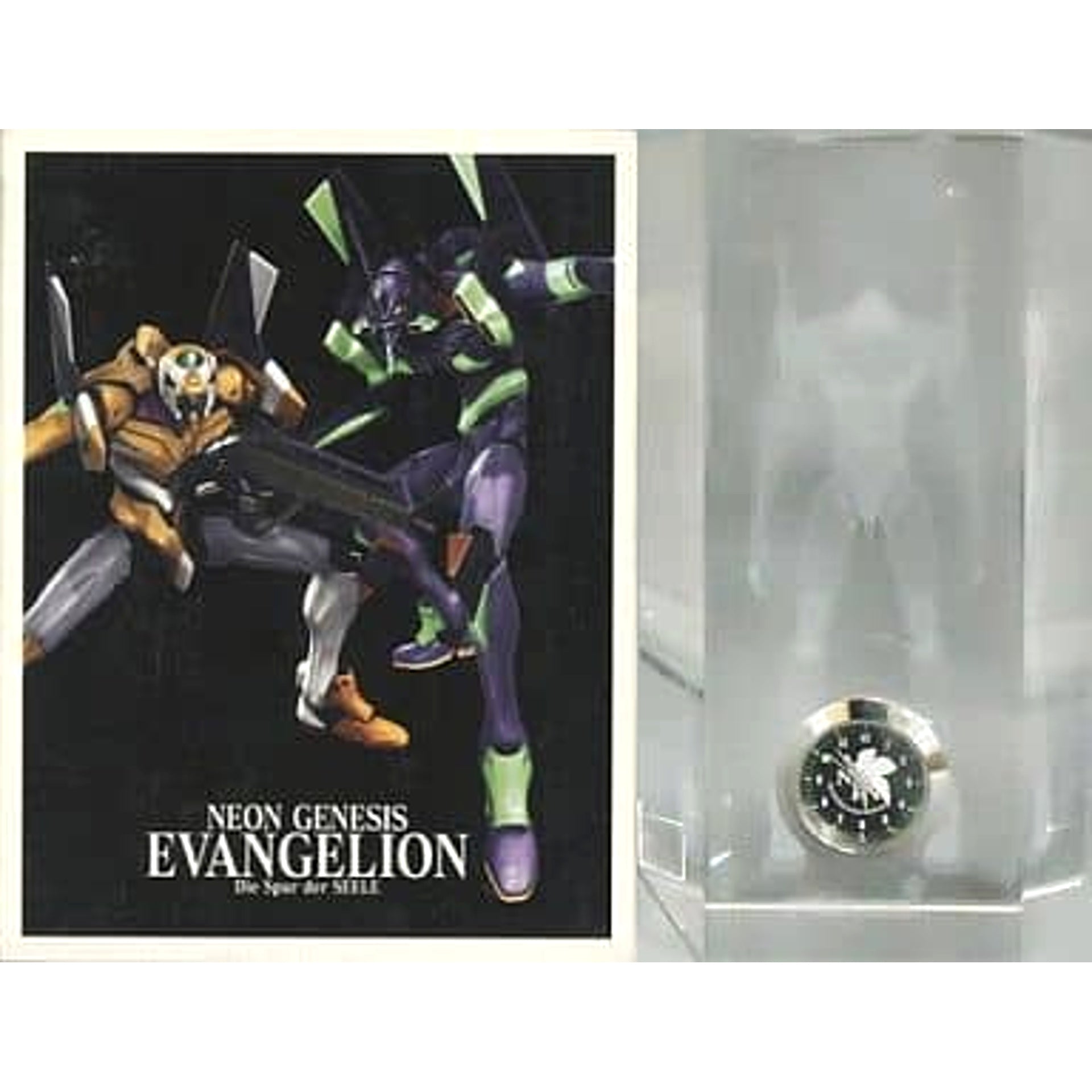Neon Genesis Evangelion Unit 01 Crystal Clock Tamashii no Kiseki Exhibition Visitor Gift [USED]