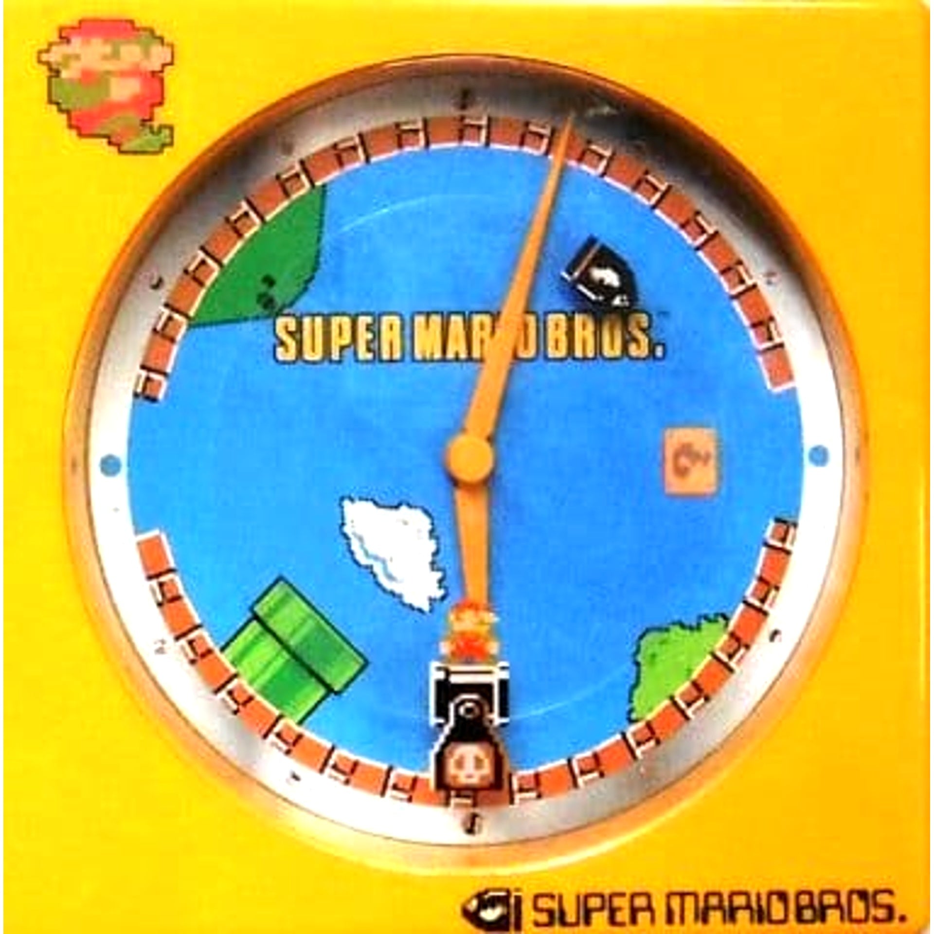 Super Mario Bros Mario Orange Desk Clock [USED]