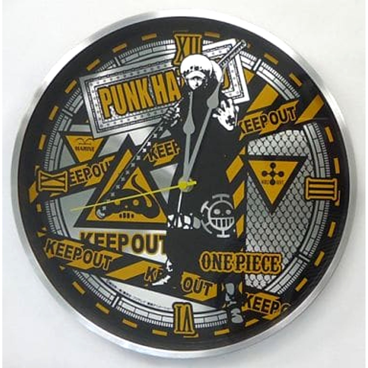 One Piece Trafalgar Law Full Body Full Metal Wall Clock Punk Hazard Arc [USED]