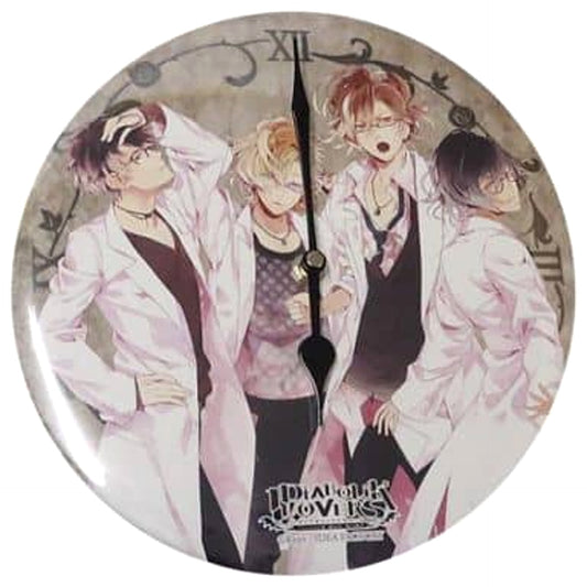 DIABOLIK LOVERS Kuji White Coat Ver. Ruki Kou Yuma Azusa Can Badge Clock Prize A [USED]