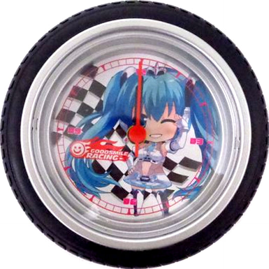 Racing Miku 2012 Deformed Character Vocal Series 01 Hatsune Miku High Quality Wheel Clock [USED]