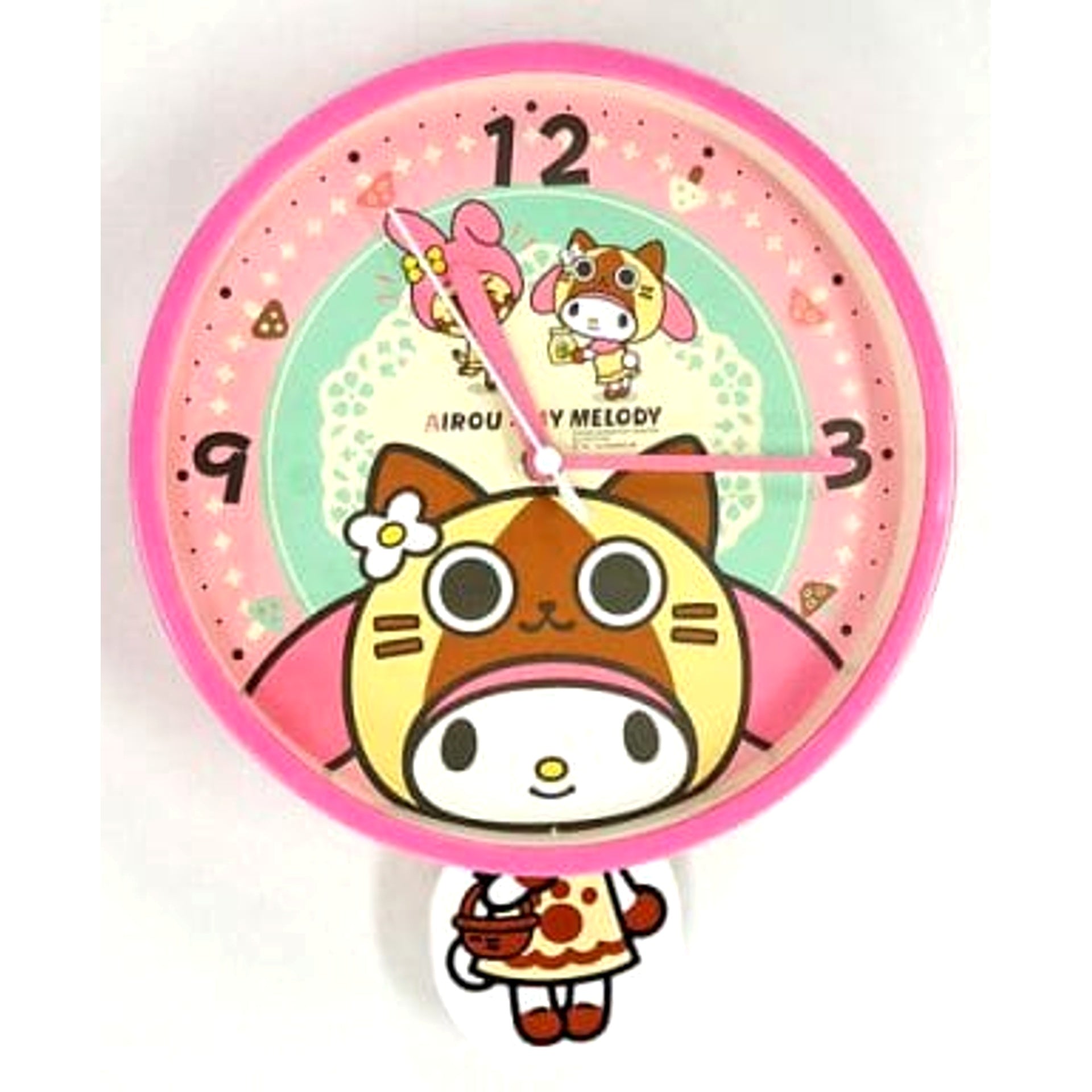 Airou x My Melody My Melody Pendulum Clock Sanrio Lottery 1st Prize [USED]