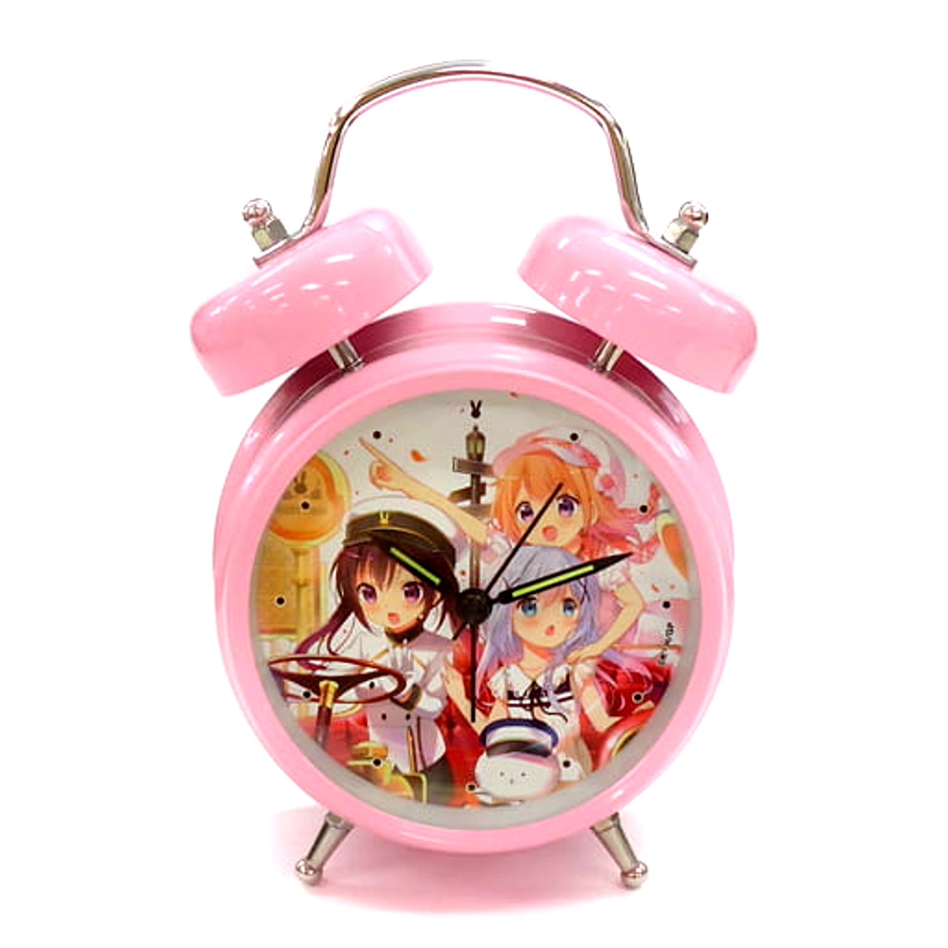 Cocoa and Chino and Rize Is the Order a Rabbit? Big Brother Sleepyhead Alarm Clock Rabbit House Ver with Postcard Special Event Rabbit House Tea Party 2014 [USED]