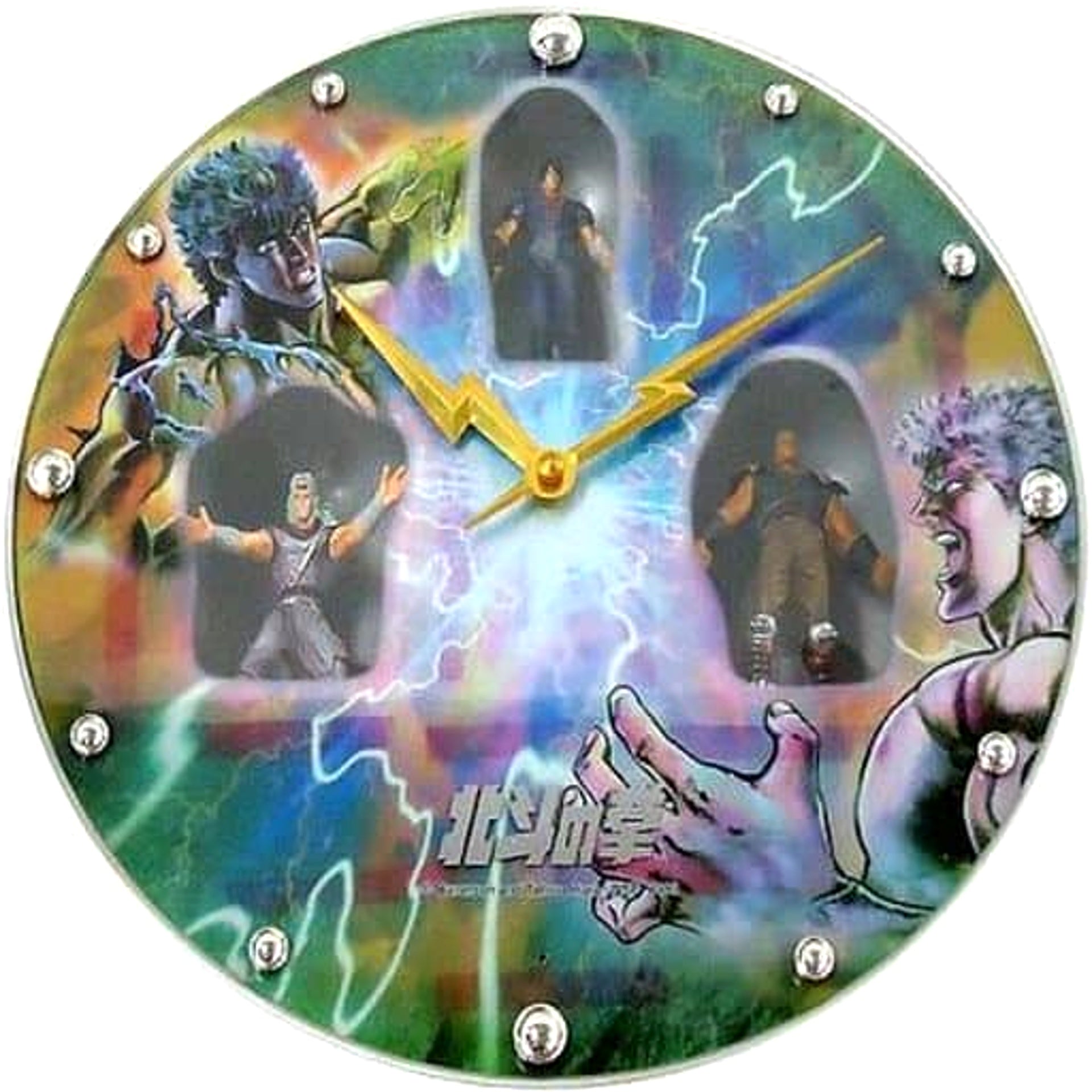Fist of the North Star Art Clock Silver Metallic [USED]