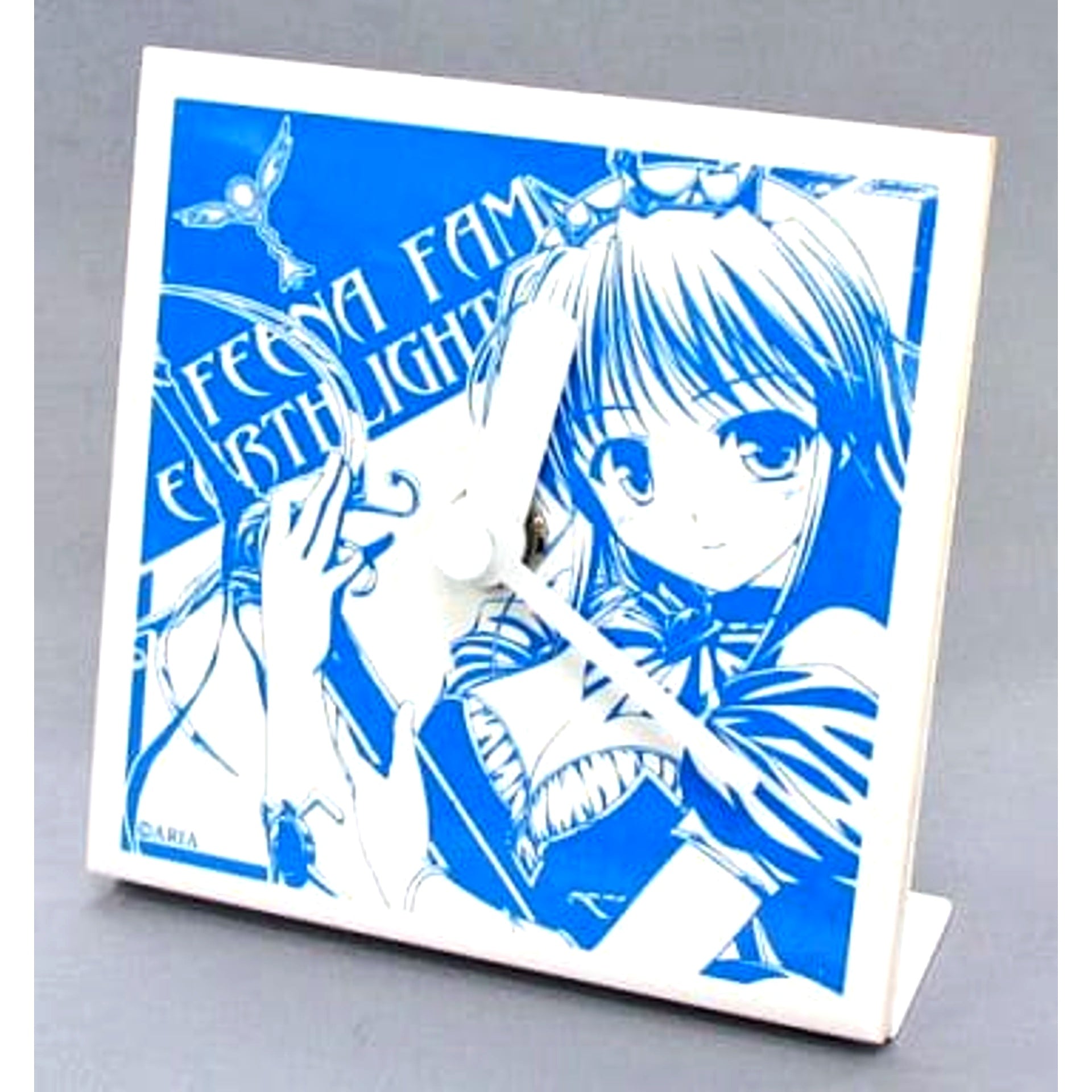 Feena Fam Earthlight Brighter than Dawning Blue Desk Tile Clock GEE! Limited [USED]
