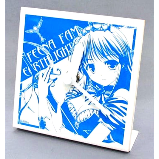 Feena Fam Earthlight Brighter than Dawning Blue Desk Tile Clock GEE! Limited [USED]
