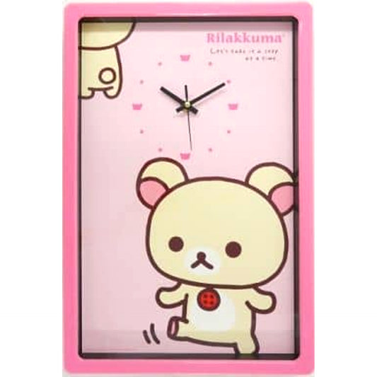Rilakkuma Korilakkuma and Rilakkuma Big Wall Clock [USED]