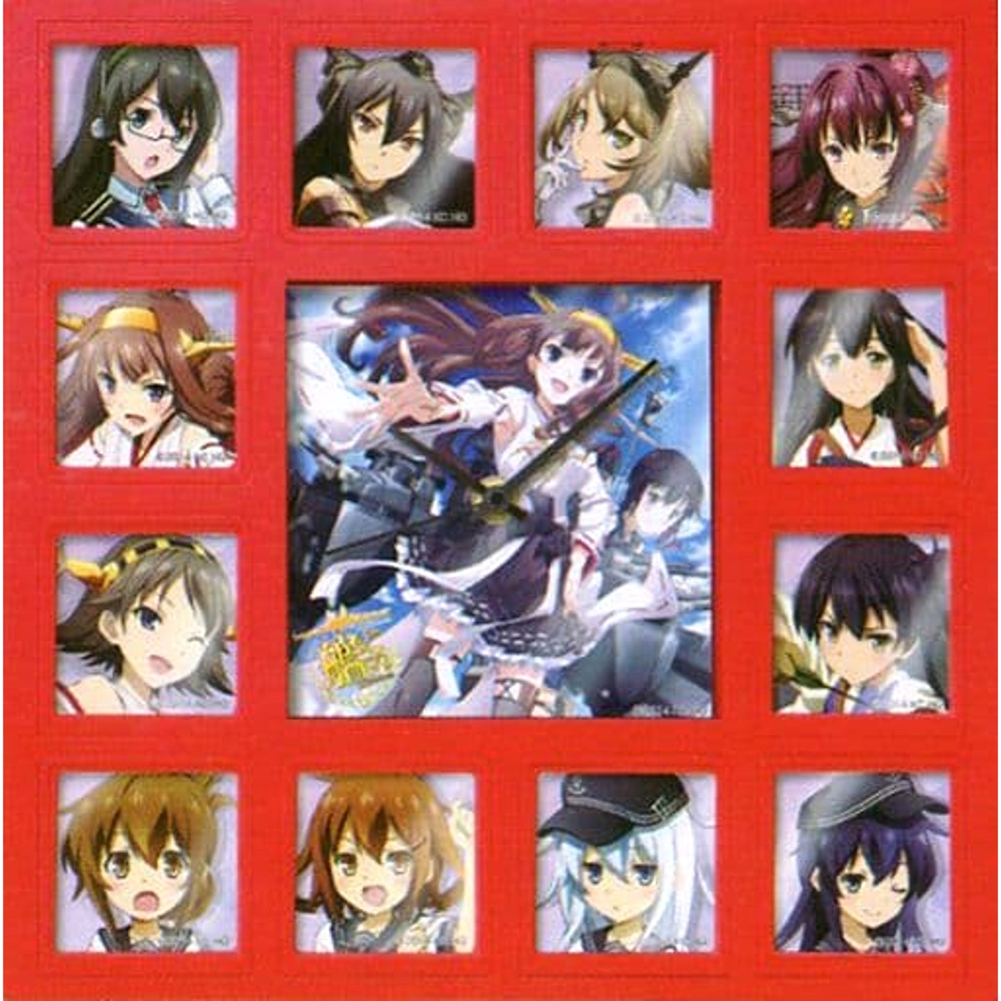 Kantai Collection KanColle Fubuki and Kongou Red Premium Wall Clock [USED]