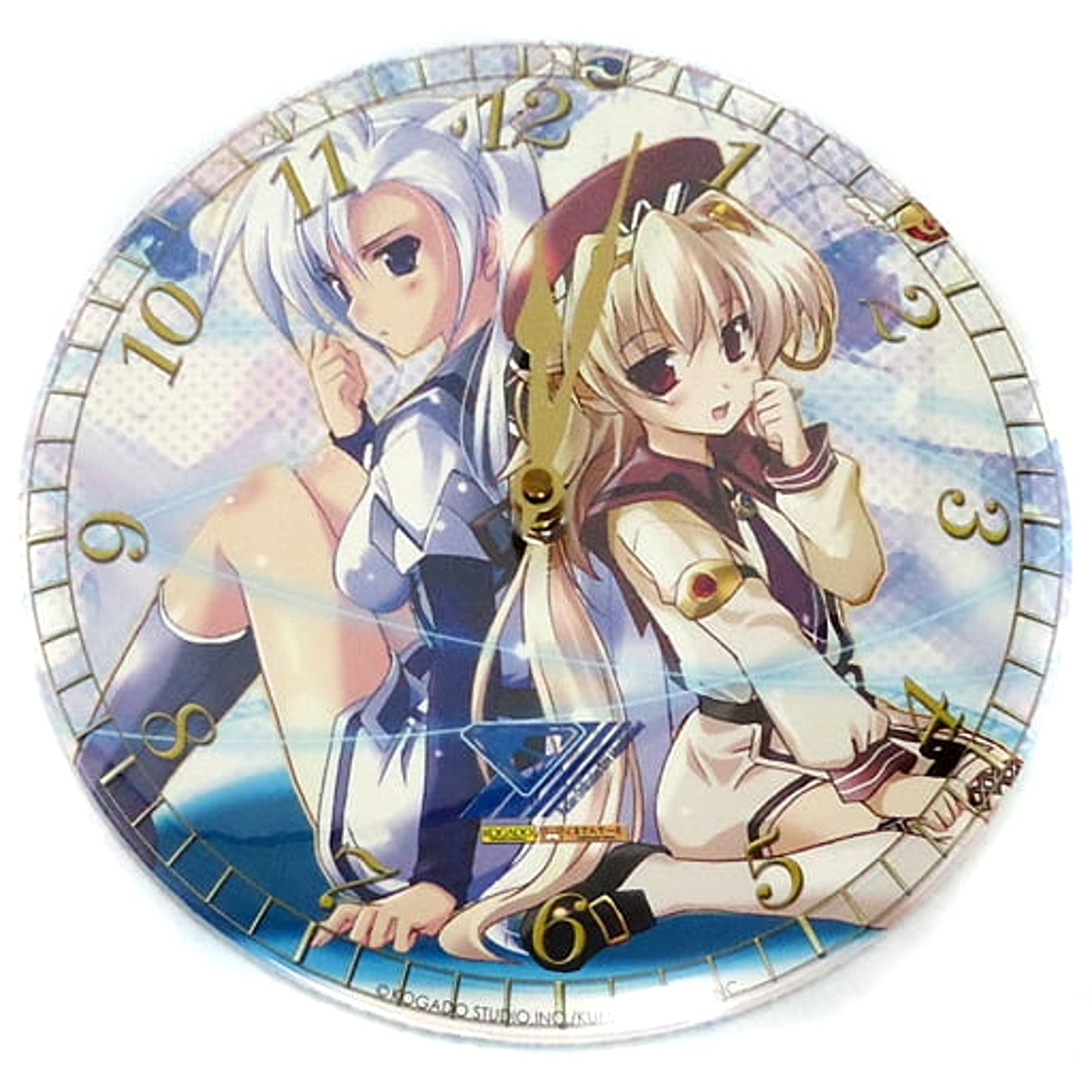 The Silver Prince and the Blue Sky Queen Cal Ruslan and Erinshe Wall Clock [USED]
