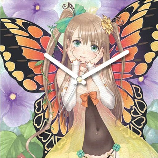 Tony Fairy Garden Series Freesia 03 Fabric Clock [USED]