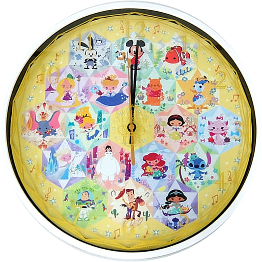 Disney CRYSTAL SEASON Yellow Premium Wall Clock [USED]