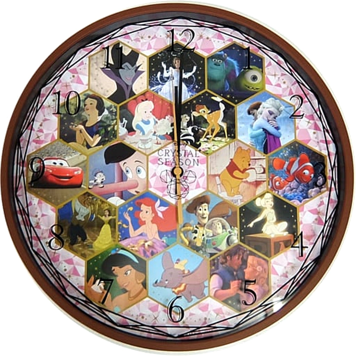 Disney Crystal Season Pink Premium Wall Clock [USED]