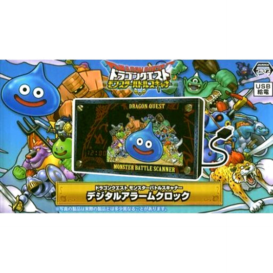 AM Digital Alarm Clock Dragon Quest Monster Battle Scanner [USED]
