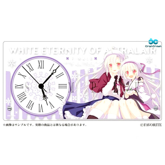 Yuki & Yuyuki Acrylic Table Clock Astraea no Shiroki Towa Finale -Shiroki Hoshi no Yume- [USED]