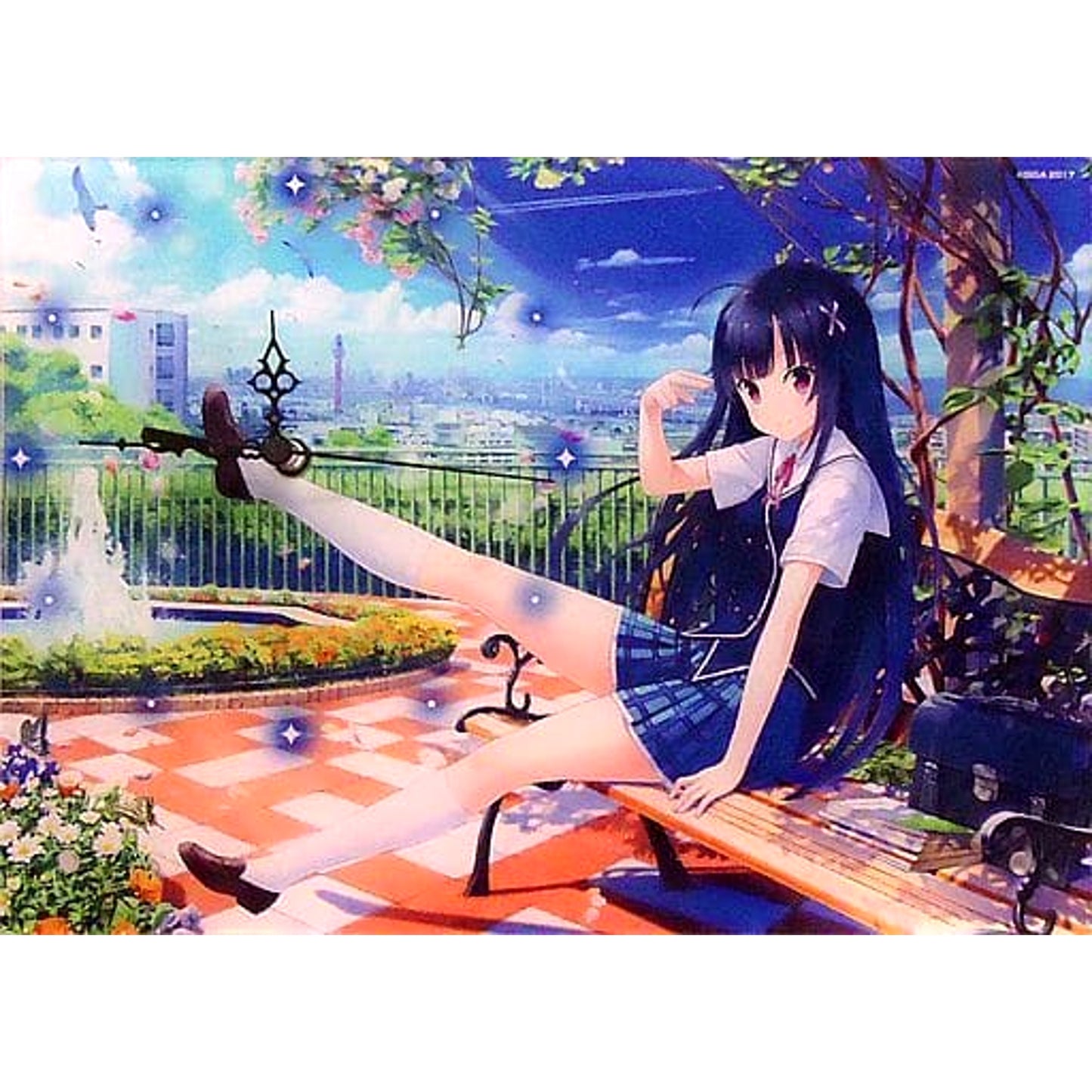 Kimi no Hitomi ni Hit Me Hitomi Hinata Acrylic Clock Kimi no Hitomi ni Clock On Set Bonus [USED]