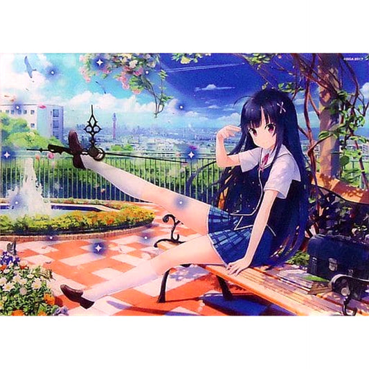 Kimi no Hitomi ni Hit Me Hitomi Hinata Acrylic Clock Kimi no Hitomi ni Clock On Set Bonus [USED]