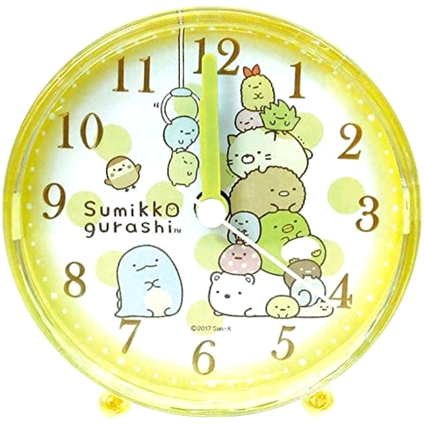 Sumikko Gurashi Yellow Dot Index Alarm Clock [USED]