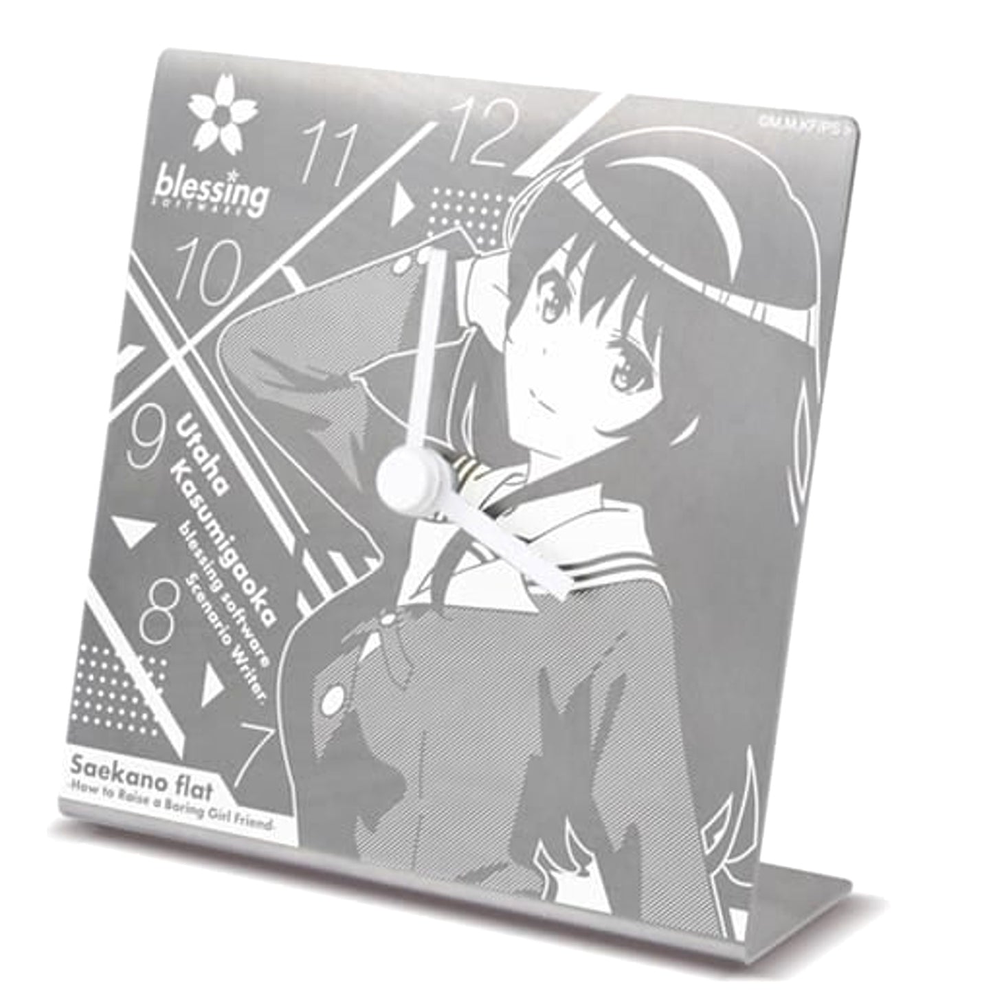 Saekano: How to Raise a Boring Girlfriend Flat Utaha Kasumigaoka Desk Clock [USED]
