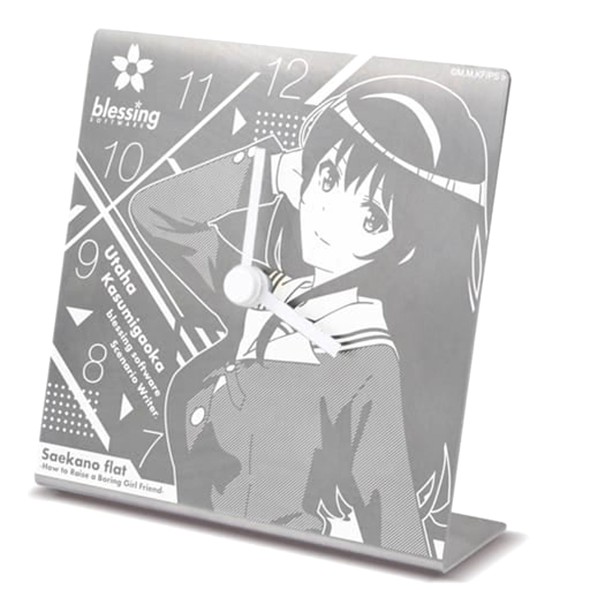 Saekano: How to Raise a Boring Girlfriend Flat Utaha Kasumigaoka Desk Clock [USED]