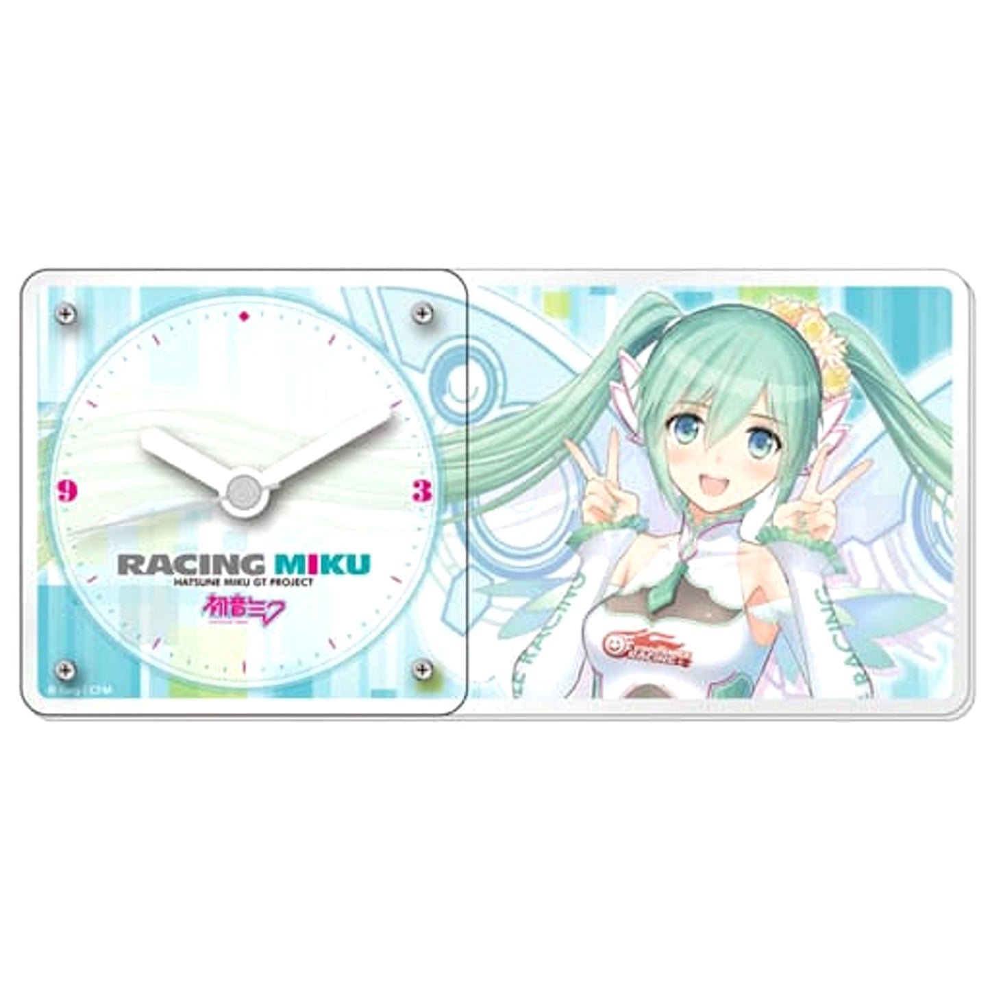 Vocaloid Racing Miku 2017 Ver. Acrylic Clock [USED]