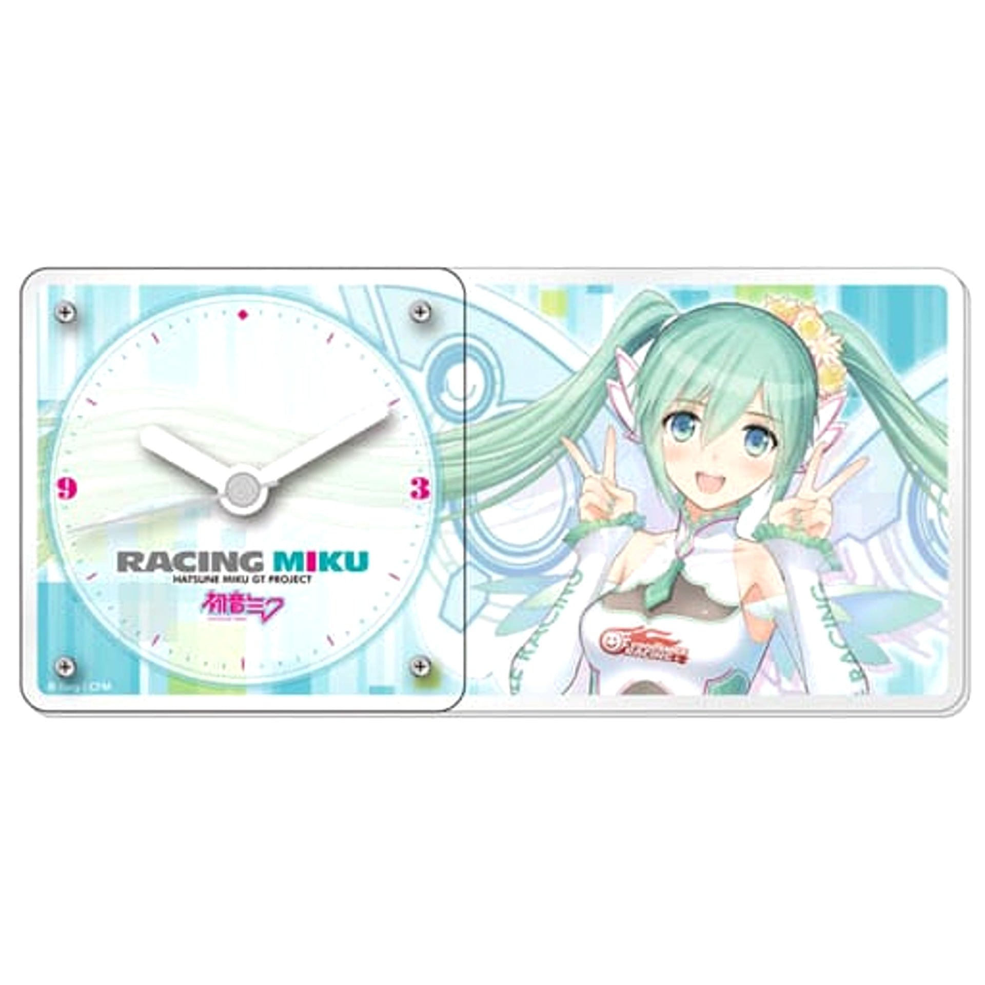 Vocaloid Racing Miku 2017 Ver. Acrylic Clock [USED]