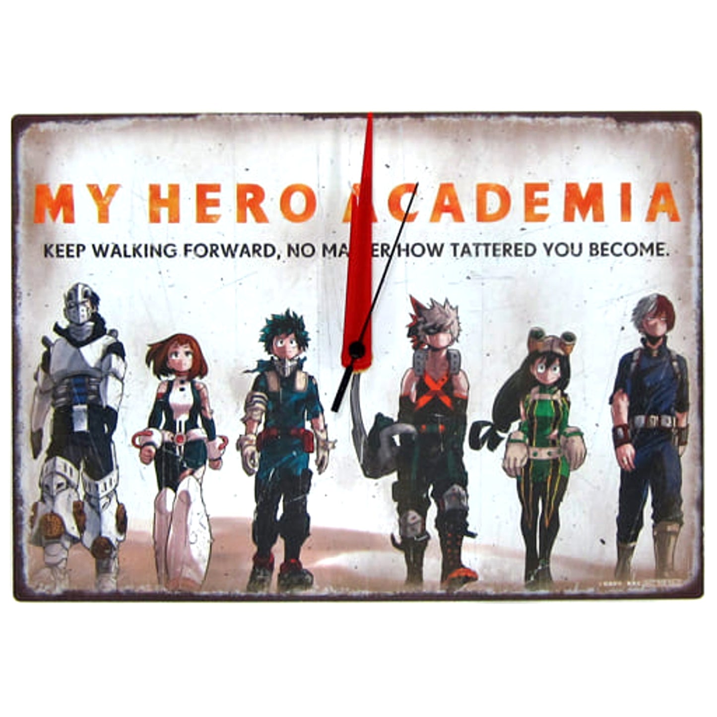 My Hero Academia 1-A-5 Time Has Come Vintage Style Wall Clock Weekly Shonen Jump 2017 Summer Prize [USED]