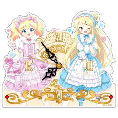 Kin-iro Mosaic Pretty Days Alice and Karen Acrylic Table Clock [USED]