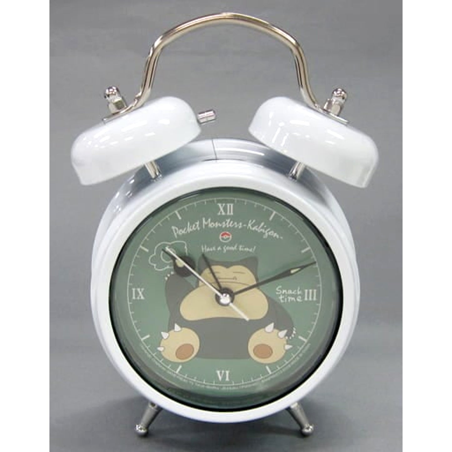 Pokemon Sun and Moon Snorlax Relaxing Time Twin Bell Clock [USED]
