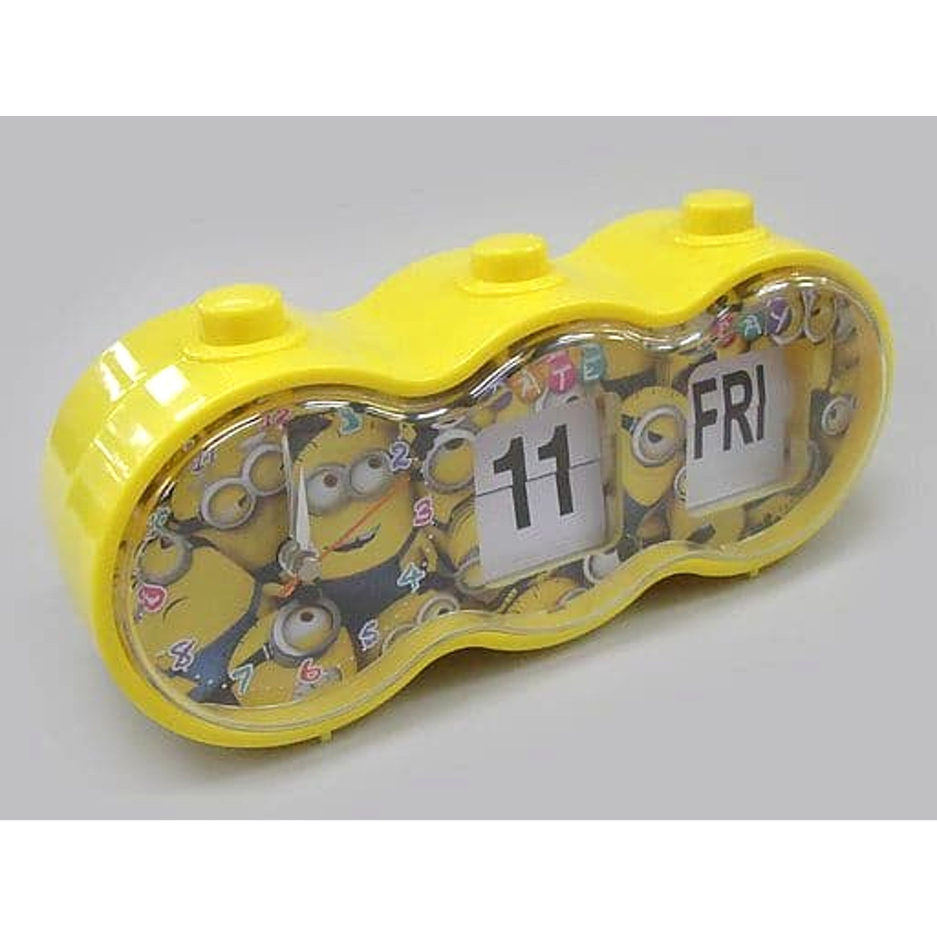 Minions Yellow Premium Alarm Flip Calendar Clock [USED]