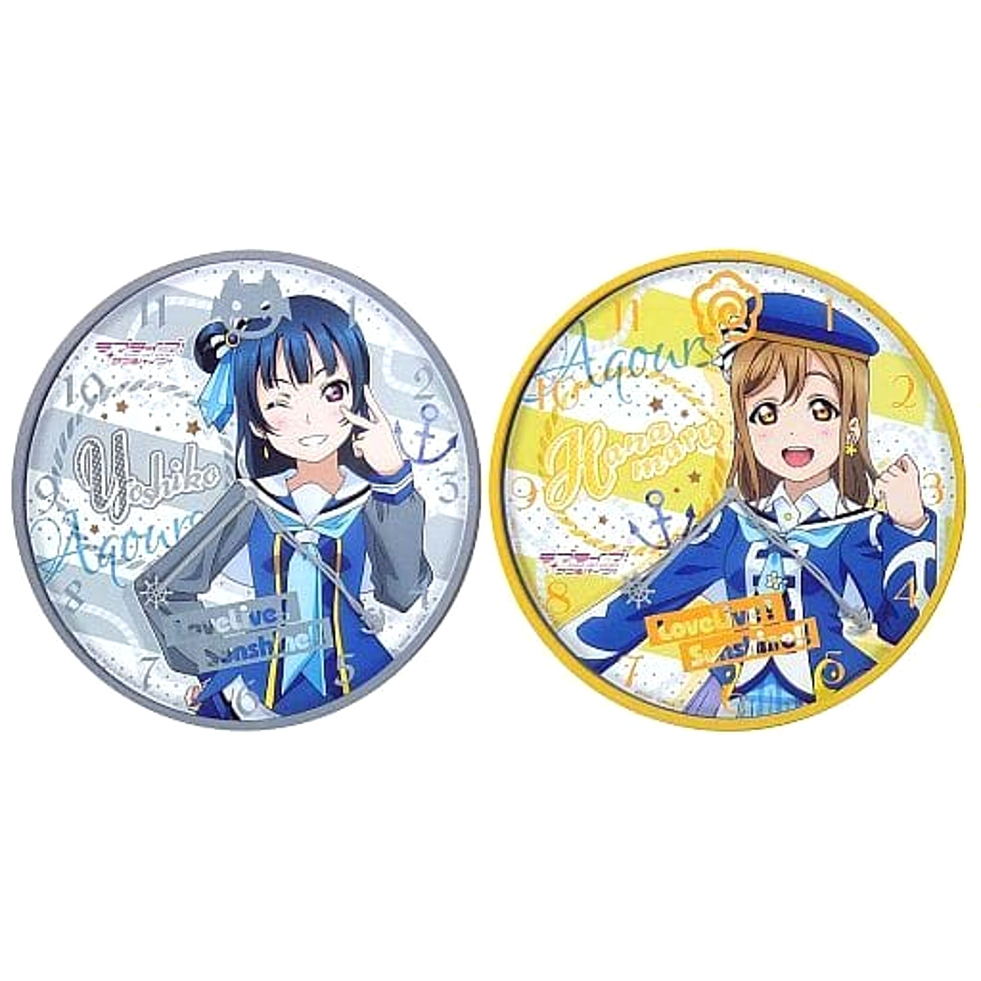Love Live! Sunshine!! Premium Wall Clock Vol.3 Complete Set of 2 [USED]